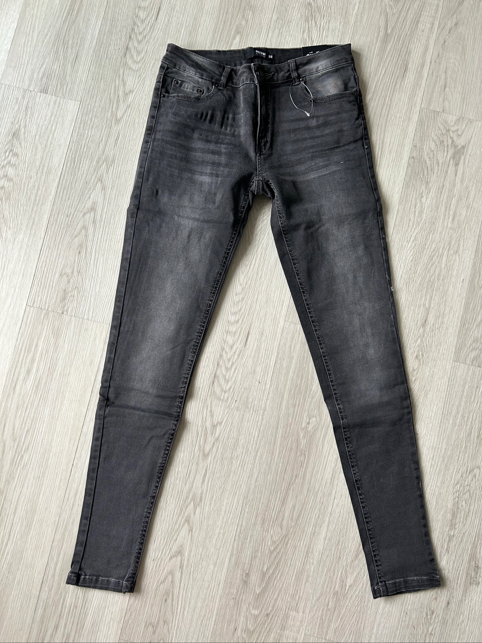 Jean skinny noir en coton taille 36/38